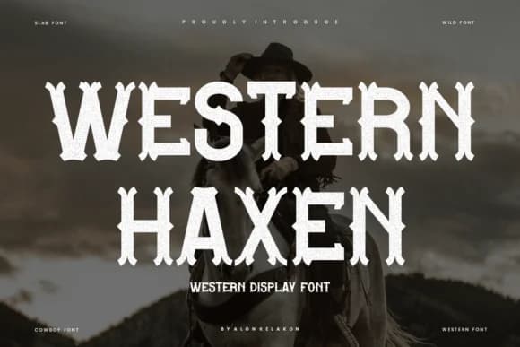 Western Haxen by alonkelakon — Slab Serif Font
