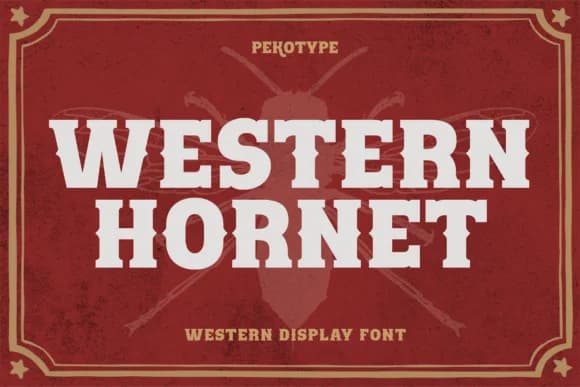 Western Hornet by pekotype — Slab Serif Font