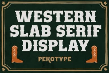 Western Hornet by pekotype — Slab Serif Font — thumbnail 2
