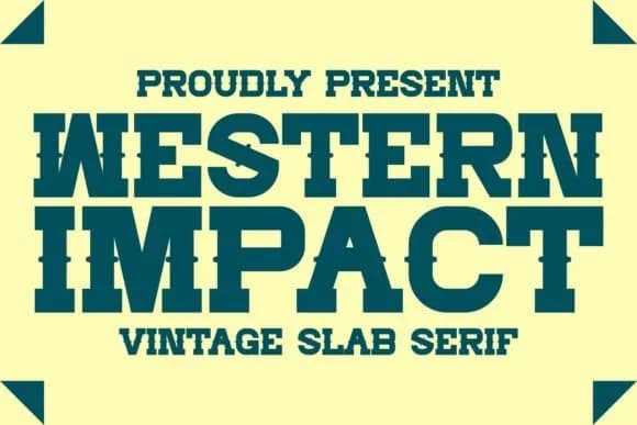Western Impact by Intype Studio — Slab Serif Font
