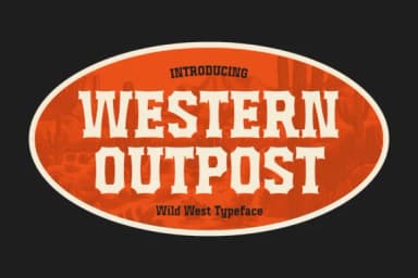 Western Outpost by HipFonts — Slab Serif Font — thumbnail 1