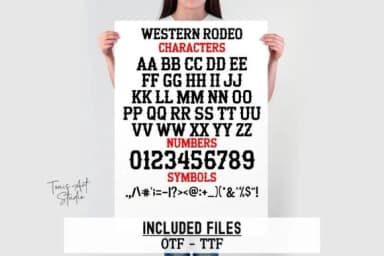 Western Rodeo by TonisArtStudio — Slab Serif Font — thumbnail 8