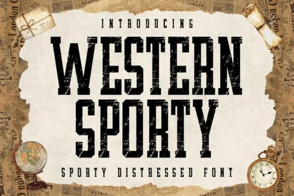 Western Sporty by Almairatype Studio — Slab Serif Font