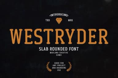 Westryder by Maulana Creative — Slab Serif Font — thumbnail 1