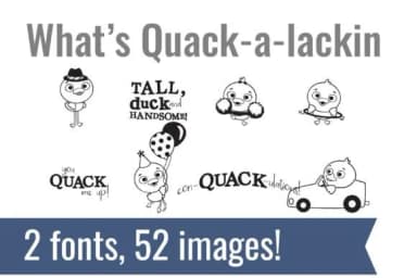What's Quack-a-lackin Dingbats by Illustration Ink — Dingbats Font — thumbnail 1