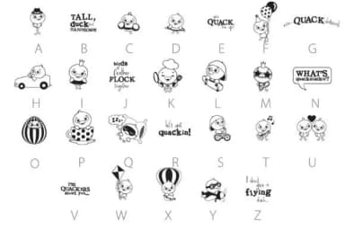 What's Quack-a-lackin Dingbats by Illustration Ink — Dingbats Font — thumbnail 4