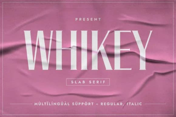 Whikey by Minimalistartstudio — Slab Serif Font