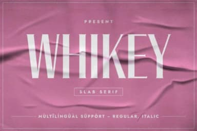 Whikey by Minimalistartstudio — Slab Serif Font — thumbnail 1