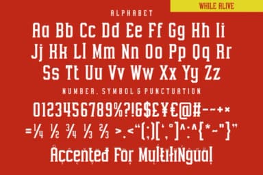 While Alive by Ade (7NTypes) — Slab Serif Font — thumbnail 5