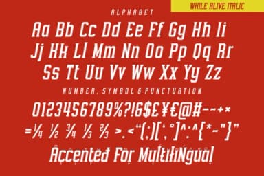 While Alive by Ade (7NTypes) — Slab Serif Font — thumbnail 7