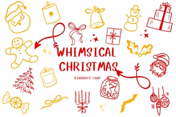 Whimsical Christmas by CHANOK — Dingbats Font