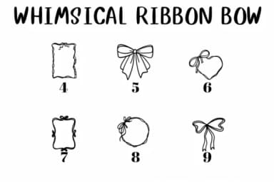 Whimsical Ribbon Bow by CHANOK — Dingbats Font — thumbnail 4