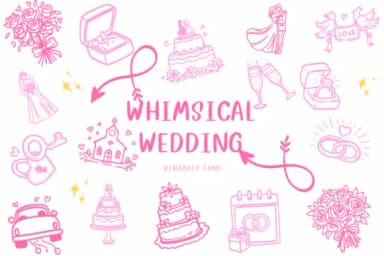 Whimsical Wedding by CHANOK — Dingbats Font — thumbnail 1