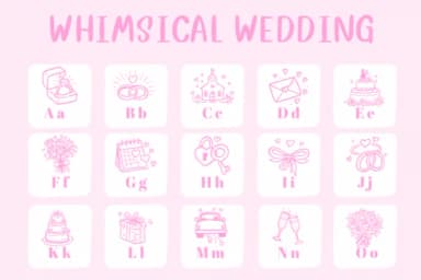 Whimsical Wedding by CHANOK — Dingbats Font — thumbnail 2