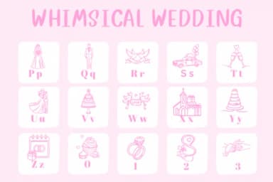 Whimsical Wedding by CHANOK — Dingbats Font — thumbnail 3