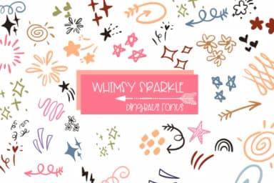 Whimsy Sparkle by Sirinart — Dingbats Font — thumbnail 1