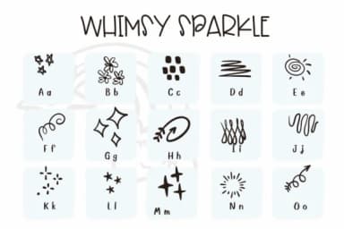 Whimsy Sparkle by Sirinart — Dingbats Font — thumbnail 2
