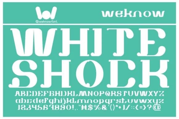 White Shock by weknow — Slab Serif Font