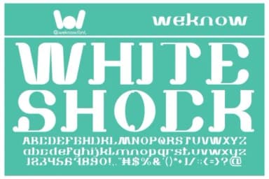 White Shock by weknow — Slab Serif Font — thumbnail 1
