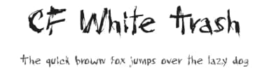 CF White Trash by Cloutierfontes — Script Handwritten Font — thumbnail 1