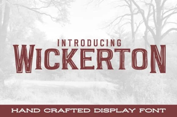 Wickerton by stompstock — Slab Serif Font