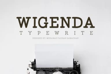 Wigenda Typewrite by Mofr24 Studio — Slab Serif Font — thumbnail 1