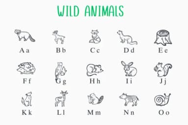 Wild Animals by Nongyao — Dingbats Font — thumbnail 2