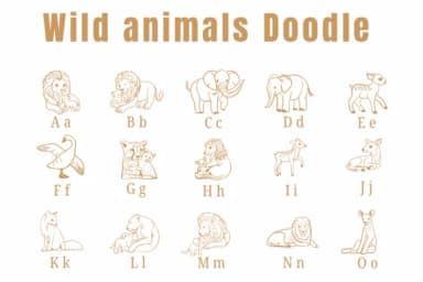 Wild Animals Doodle by Suphitchaya — Dingbats Font — thumbnail 2
