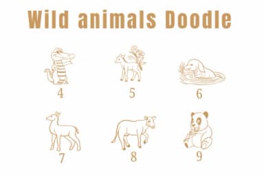 Wild Animals Doodle by Suphitchaya — Dingbats Font — thumbnail 4