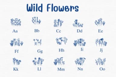 Wild Flowers by Sontaya — Dingbats Font — thumbnail 2