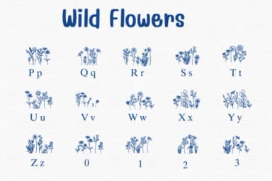 Wild Flowers by Sontaya — Dingbats Font — thumbnail 3