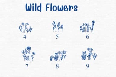 Wild Flowers by Sontaya — Dingbats Font — thumbnail 4