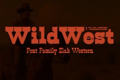 Wild West by Artisans — Slab Serif Font — thumbnail 1