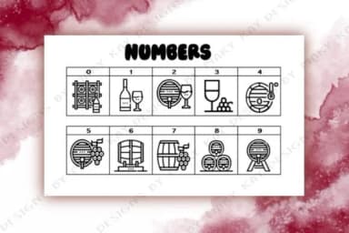 Wine Doodles by Mary Kay's Magic — Dingbats Font — thumbnail 4