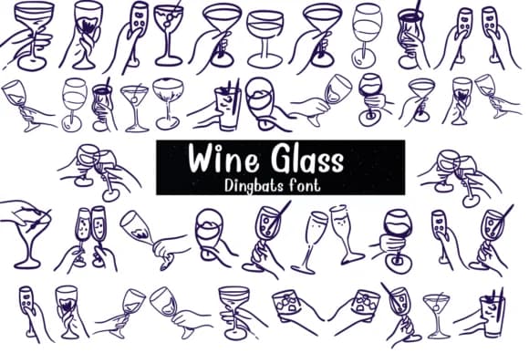 Wine Glass by Nongyao — Dingbats Font
