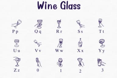 Wine Glass by Nongyao — Dingbats Font — thumbnail 3