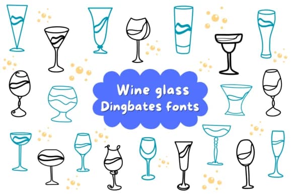 Wine Glass by Natchuta — Dingbats Font