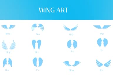 Wing Art by Heartcraft Atelier — Dingbats Font — thumbnail 3