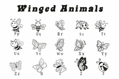 Winged Animals by Suphitchaya — Dingbats Font — thumbnail 3