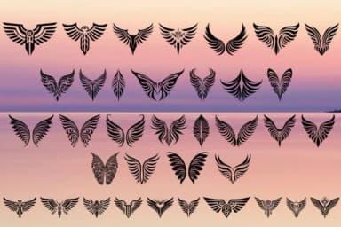 Wings of Freedom by MOMAT THIRTYONE — Dingbats Font — thumbnail 2