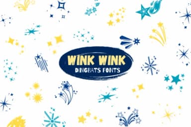 Wink Wink by Suphitchaya — Dingbats Font — thumbnail 1
