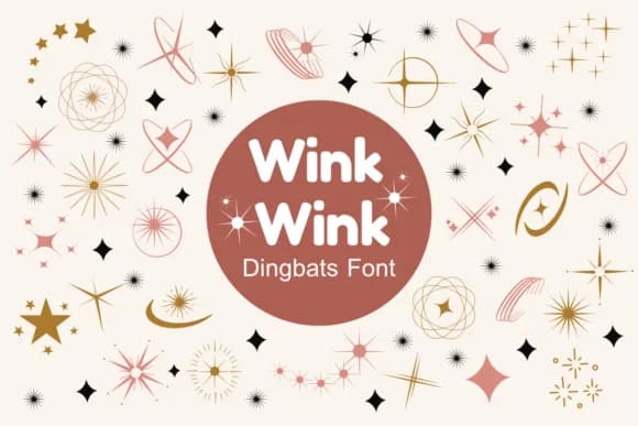 Wink Wink by Nun Sukhwan — Dingbats Font