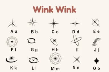 Wink Wink by Nun Sukhwan — Dingbats Font — thumbnail 2