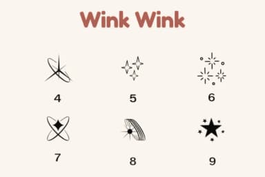 Wink Wink by Nun Sukhwan — Dingbats Font — thumbnail 4