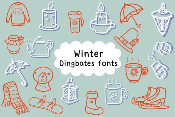 Winter by Natchuta — Dingbats Font
