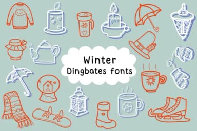 Winter by Natchuta — Dingbats Font — thumbnail 1