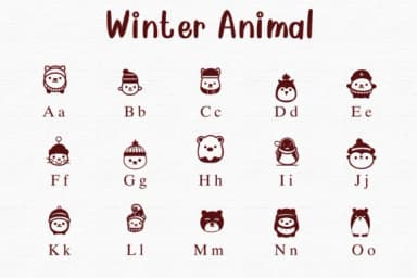 Winter Animal by Nongyao — Dingbats Font — thumbnail 2