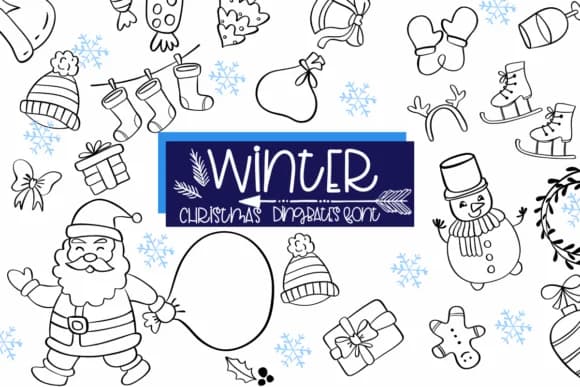 Winter Christmas by Sirinart — Dingbats Font