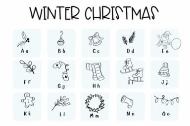 Winter Christmas by Sirinart — Dingbats Font — thumbnail 2