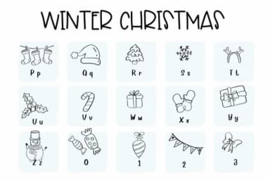Winter Christmas by Sirinart — Dingbats Font — thumbnail 3